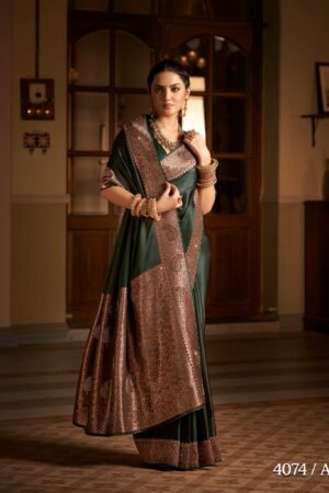 Satin Bridal Saree