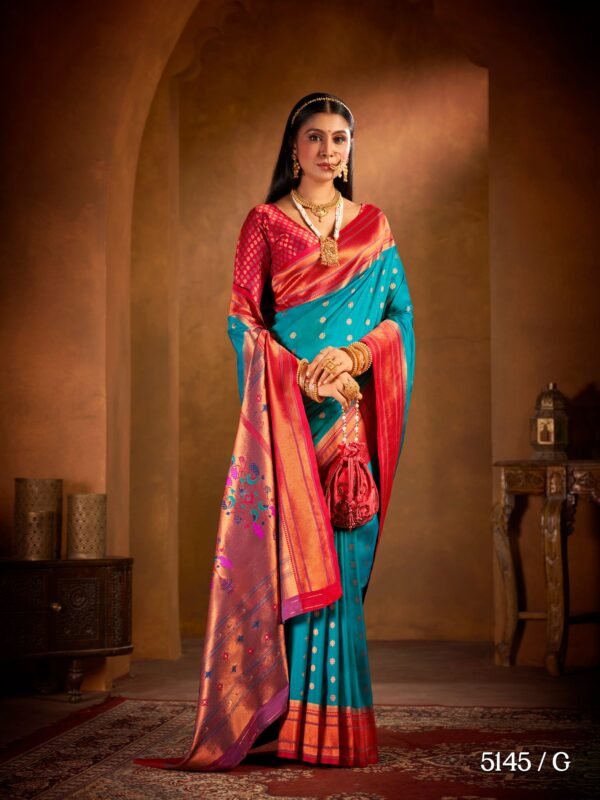 Traditional Paithani Charm - Image 7