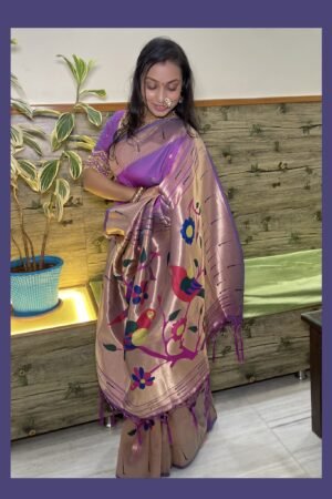 Half Parrot Paithani