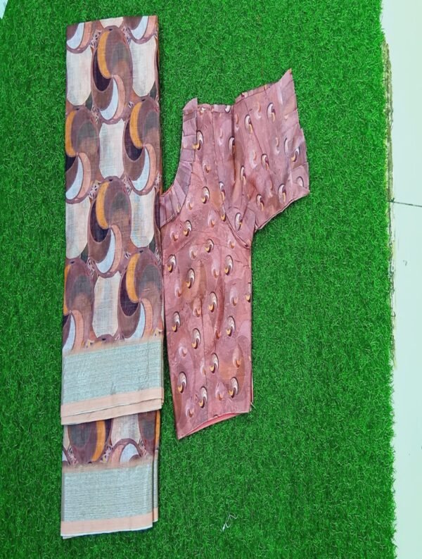Linen Sequence Saree