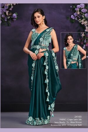 Opulent Satin Saree