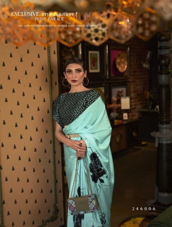 Satin Silk Floral Drape - Image 2