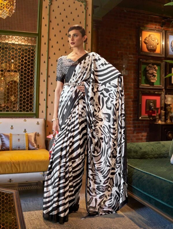 Printed Comfort Satin Saree