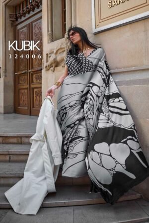 Silk Blossom Printed  Saree