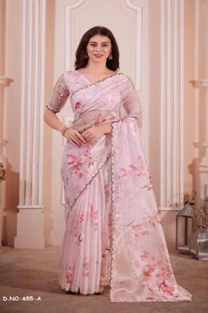 Enchanting Organza: Designer Festive Sarees