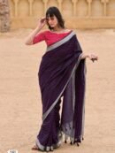 Timeless Elegance: Linen Silk  Saree