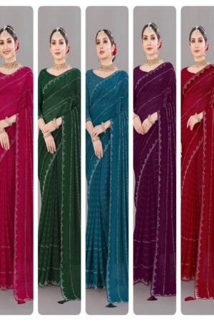 Poly Georgette Saree